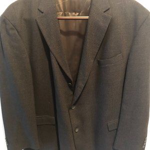 Men's Sport Coat Size 54 Long Big & Tall Grey
